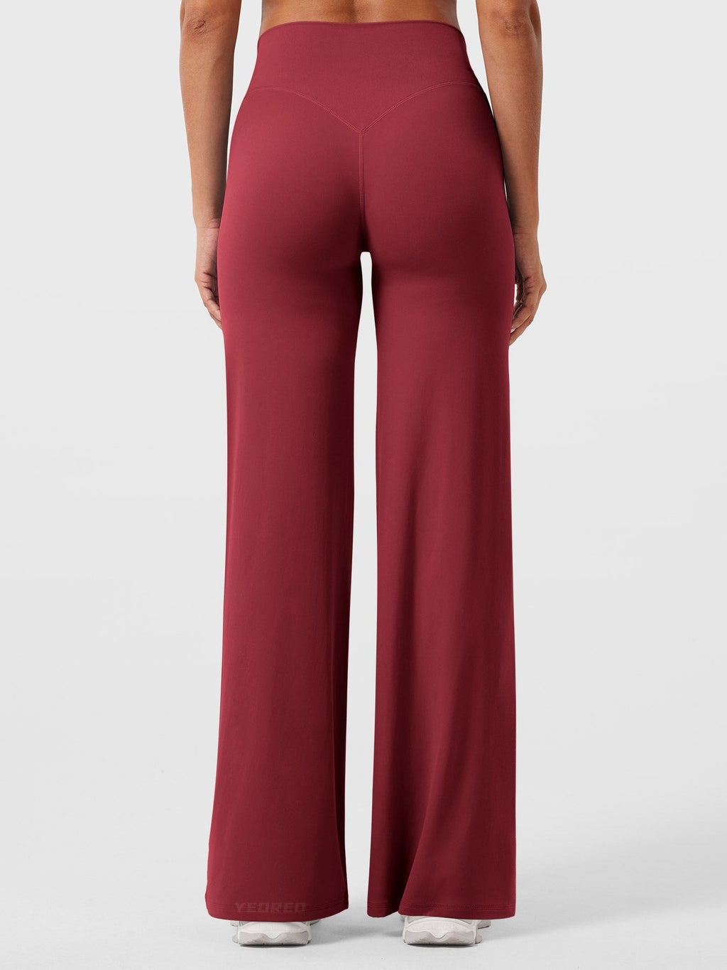 High-Waist Flared Pants – Stretch Straight-Leg with Hip-Contouring Fit