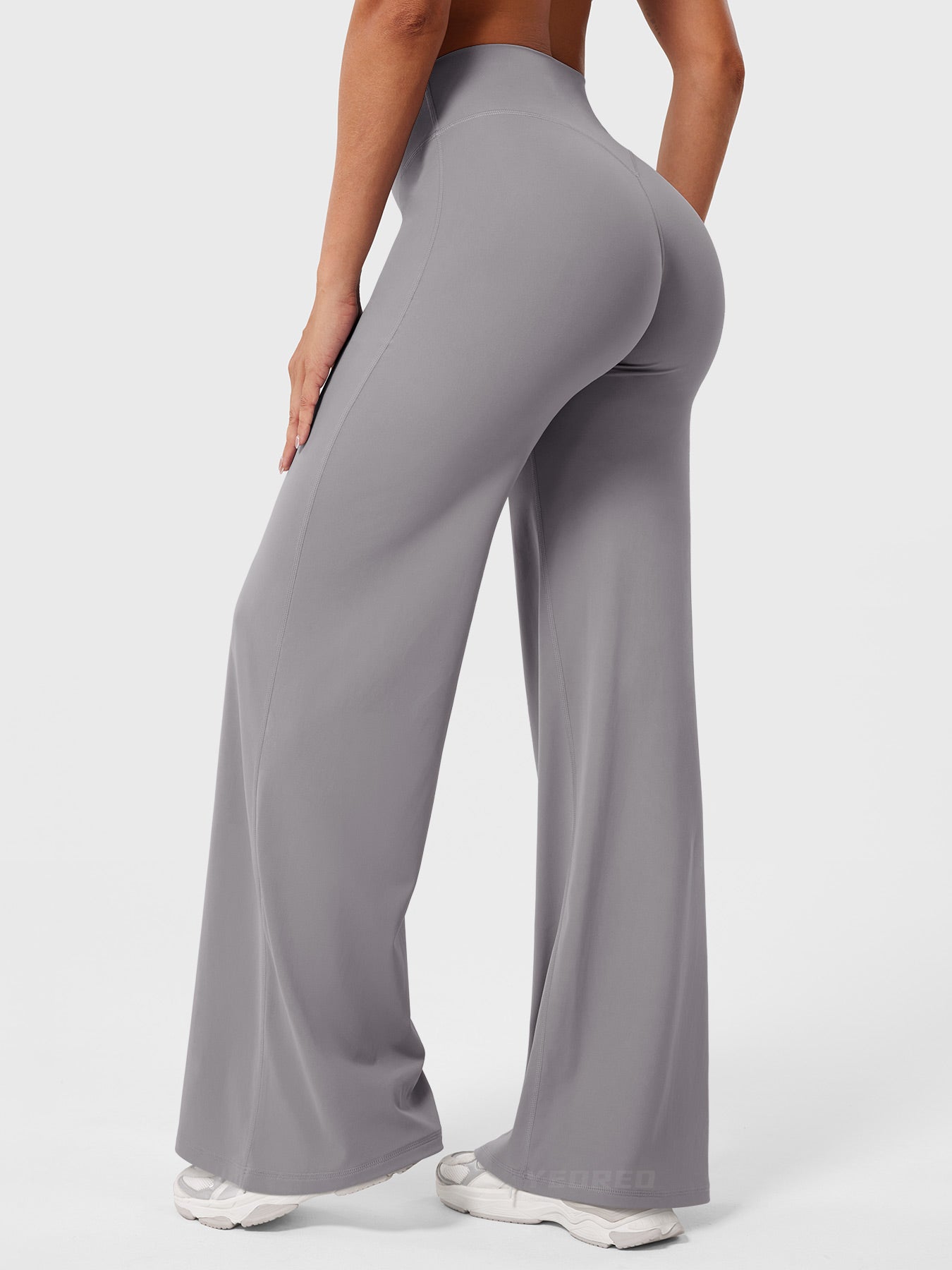 High-Waist Flared Pants – Stretch Straight-Leg with Hip-Contouring Fit